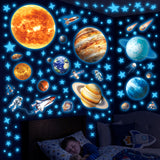 DECOWALL Glow in the Dark Solar System Wall Stickers (GDS8-7002)
