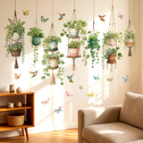 DECOWALL Botanical Hanging Plant Wall Stickers (SG2-2604)