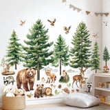 Woodland Forest Animals Wall Stickers(SG4-2520)