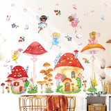 Mushroom and Fairies Wall Stickers