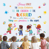 Christian Hymn Wall Stickers – “Jesus Loves the Little Children”