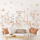 Watercolour boho flowers Wall Stickers