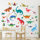 Colourful Dinosaurs Wall Stickers