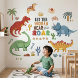 Colourful 5 dinosaurs Wall Stickers