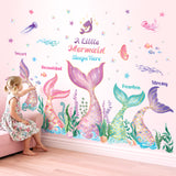 Mermaid Tail Wall Stickers