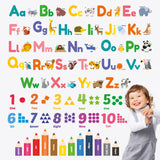 Colourful Animal Alphabet Wall Stickers (DS9-1614)