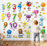 Shape and Number Wall Stickers