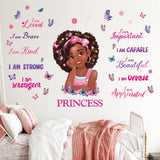 Black girl magic Wall Stickers