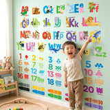 Alphabet Numbers Crayon Wall Stickers