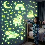 Glow in The Dark Unicorn Wall stickers