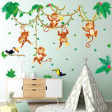 Monkeys In Jungle Wall Stickers