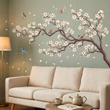 White Cherry Blossom Wall Stickers (SG2-2509)