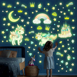 Glow in The Dark Unicorn Wall stickers