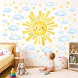 DECOWALL Sun and Cloud Wall Stickers (SG4-2610)