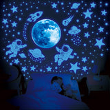 Glow in The Dark Space, Moon Wall stickers