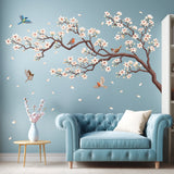 White Cherry Blossom Wall Stickers