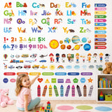 DECOWALL Alphabet Numbers and Learning Wall Stickers (DS12-8100)