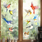 Garden Birds Window Clings Stickers