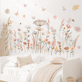 Watercolour boho flowers Wall Stickers