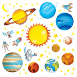Planets in the Space Nursery Wall Stickers