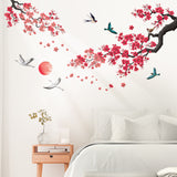 Ink-and-wash painting of flowers Wall Stickers