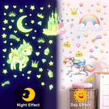 Glow in The Dark Unicorn Wall stickers