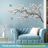 White Cherry Blossom Wall Stickers (SG2-2509)