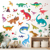 Colourful Dinosaurs Wall Stickers