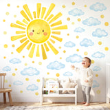 DECOWALL Sun and Cloud Wall Stickers (SG4-2610)