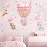 Animal, Hot air balloon, Balloons Wall Stickers