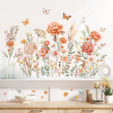 Boho Large Flowers Wall Stickers