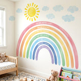 Extra Large Rainbow Wall Stickers – Positive Affirmation Quotes Wall Decals (FH4-2524)