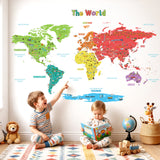 Landmark World Map Wall Stickers(S)