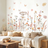 Watercolour boho flowers Wall Stickers
