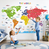 World Map Wall Stickers (DL3-2212)