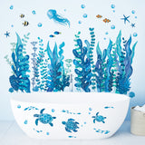 Seaweed and Sea creatures Wall Stickers