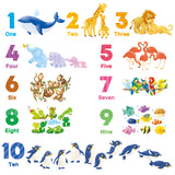 Numbers and Animals Wall Stickers