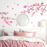Watercolor Cherry Blossoms Wall Stickers
