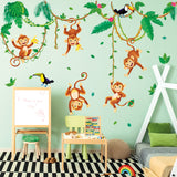 Monkeys In Jungle Wall Stickers