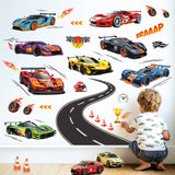 Racing Cars Wall Stickers