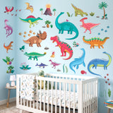 Colourful Dinosaur Wall Stickers (DS9-2115)