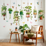 DECOWALL Botanical Hanging Plant Wall Stickers (SG2-2604)