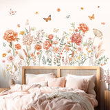 Boho Large Flowers Wall Stickers