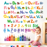 Colourful Animal Alphabet Wall Stickers (DS9-1614)