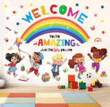 Kids play corner and Quotes Wall Stickers