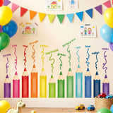 Educational Pencil Crayons Wall Stickers (SG2-2417)