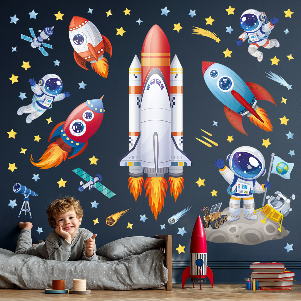 Sticker Roki Rocket Rockets and Astronauts Wall Stickers – DECOWALL