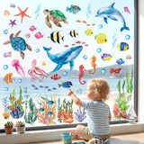 Sea animals Window Clings Stickers