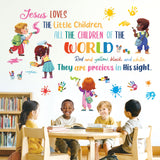 Christian Hymn Wall Stickers – “Jesus Loves the Little Children”