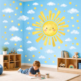 DECOWALL Sun and Cloud Wall Stickers (SG4-2610)